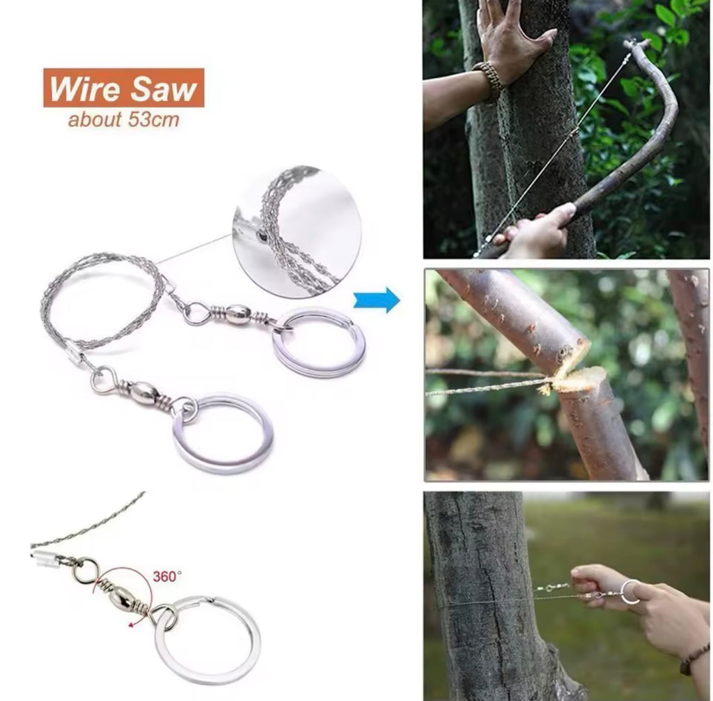 Kit de Supervivencia Multifunción – Herramientas de Emergencia para Camping, Senderismo y Aventuras