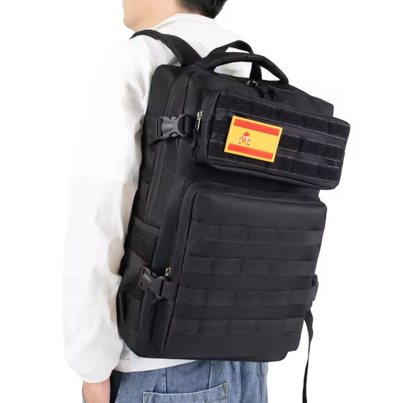 Mochila táctica impermeable 45L para camping y supervivencia