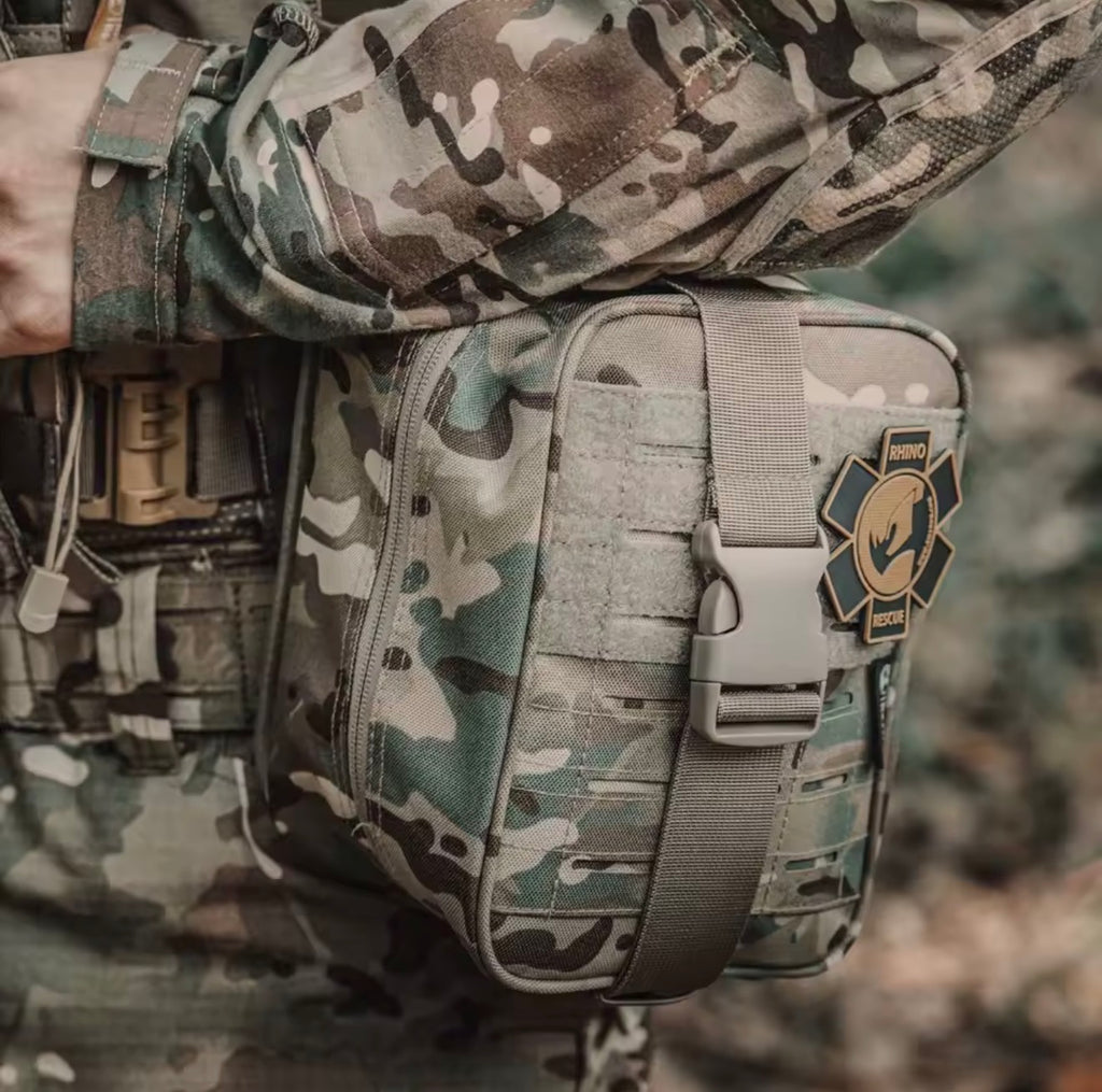 Kit de Primeros Auxilios Táctico de Emergencia – Botiquín de Supervivencia IFAK para Viaje, Coche y Senderismo