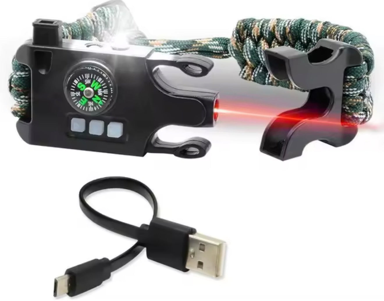 Pulsera de Supervivencia Paracord Multifunción