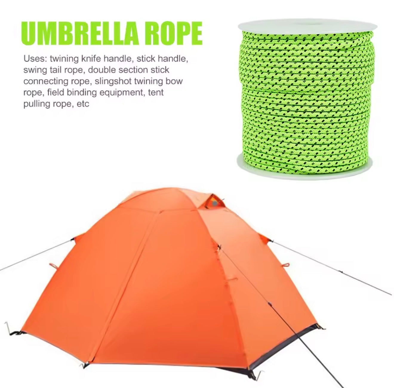 Cuerda Paracord de Supervivencia 5 m – Cordón Multifunción Resistente para Camping y Emergencias