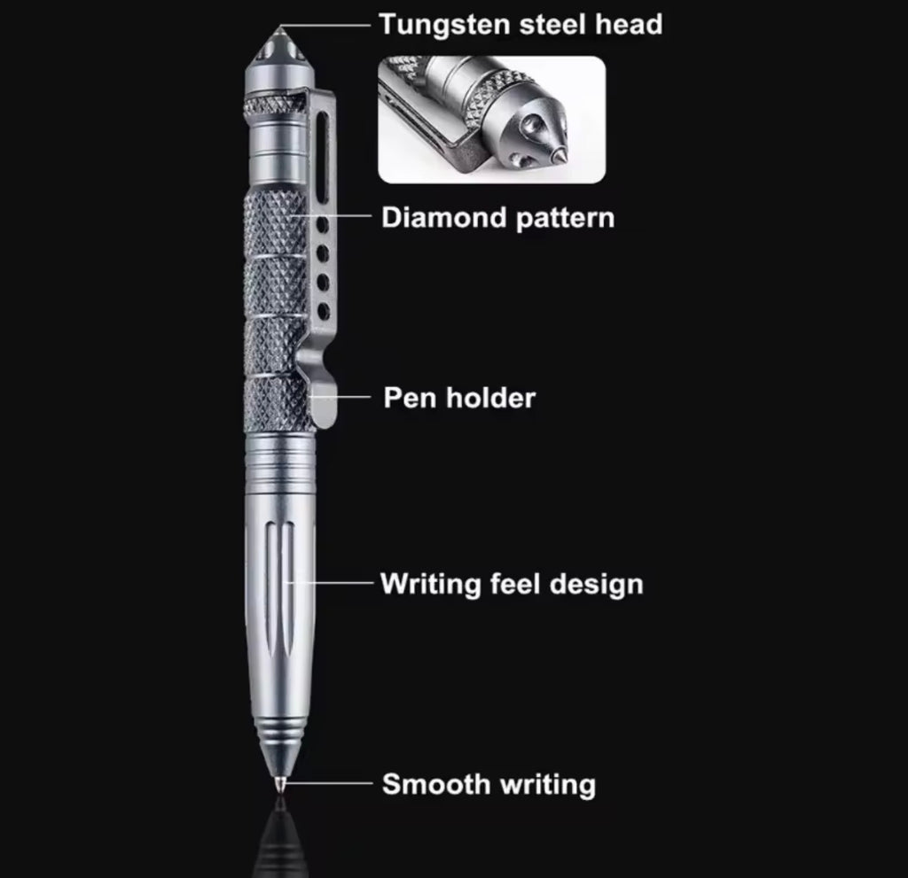 Bolígrafo táctico militar multifunción - Aleación de aluminio