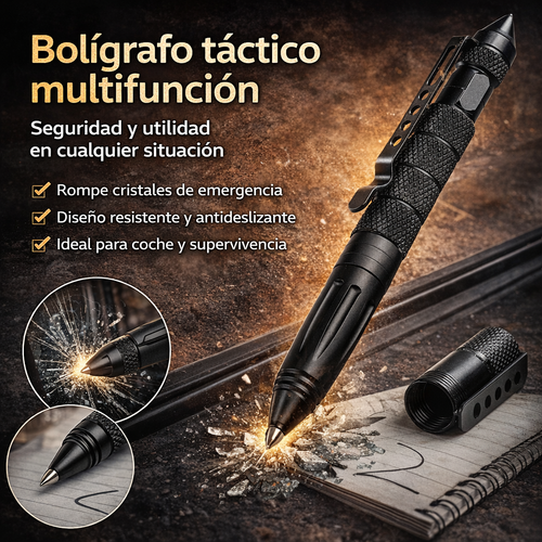 Bolígrafo táctico militar multifunción - Aleación de aluminio
